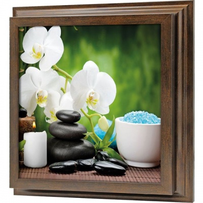  Ключница Гармония орхидей, Бронза, 30x30 см фото в интернет-магазине