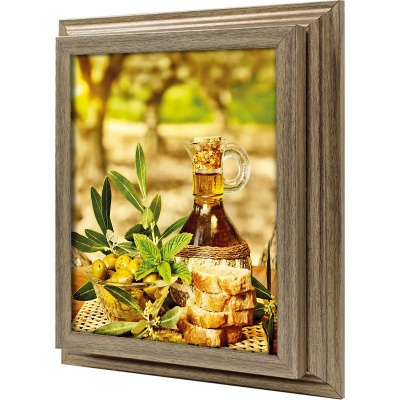  Ключница Натюрморт с оливками, Антик, 20x25 см фото в интернет-магазине