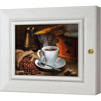  Ключница Ароматный кофе, Жемчуг, 13x18 см фото в интернет-магазине