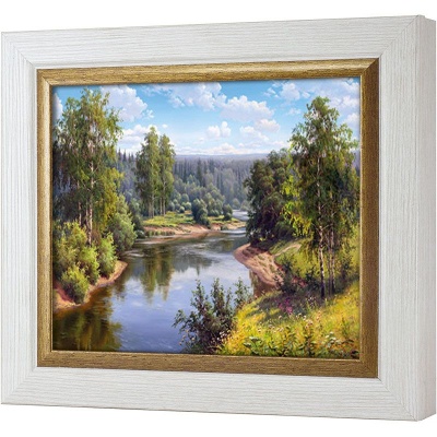  Ключница Проточная река, Жемчуг/Золото, 20x25 см фото в интернет-магазине