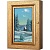  Ключница Зимний пейзаж с домиком, Авантюрин, 11x20 см фото в интернет-магазине