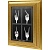 Ключница Развилковка, Золото, 13x18 см фото в интернет-магазине