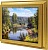  Ключница Проточная река, Золото, 20x25 см фото в интернет-магазине