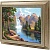  Ключница Пейзаж с водопадом 2, Антик, 20x25 см фото в интернет-магазине