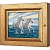  Ключница Белоснежные жеребцы, Авантюрин, 13x18 см фото в интернет-магазине