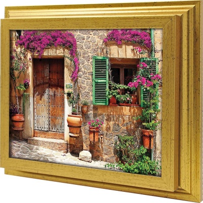  Ключница Старая испанская улочка, Золото, 20x25 см фото в интернет-магазине